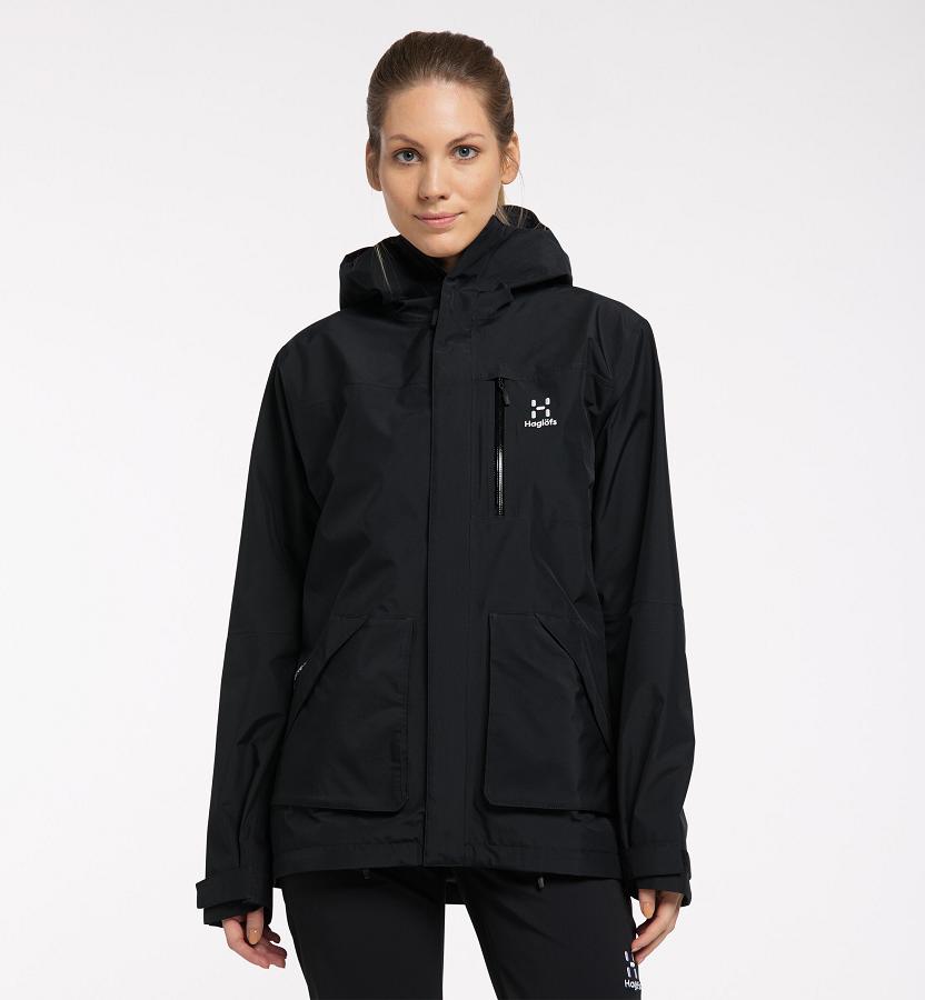 Haglöfs Womens Vide GTX Ski Jacket Black New Zealand 28473JAZC